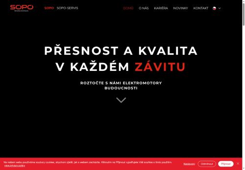 Webové stránky SOPO s.r.o., Modletice