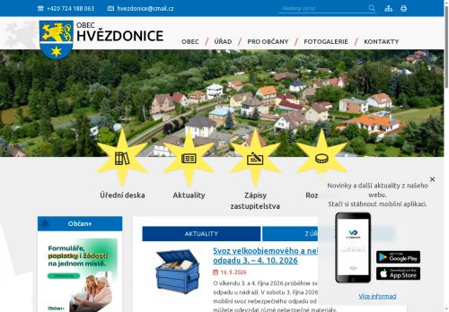 Zobrazit webové stránky Obecní úřad Hvězdonice