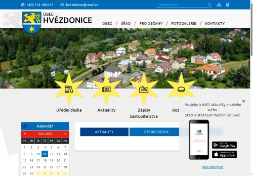 Zobrazit webové stránky Obecní úřad Hvězdonice