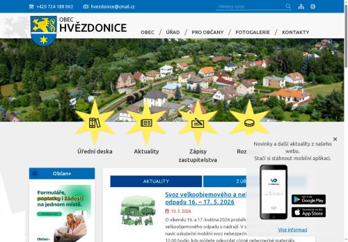 Zobrazit webové stránky Obecní úřad Hvězdonice