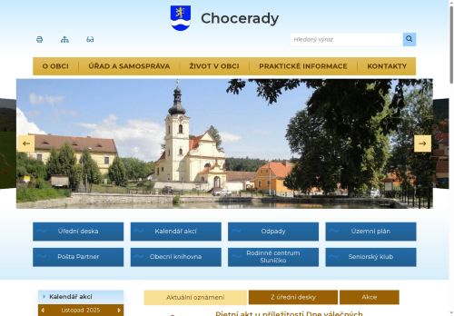 Zobrazit webové stránky Obecní úřad Chocerady