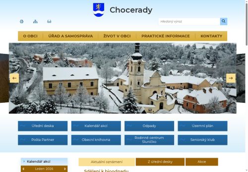 Zobrazit webové stránky Obecní úřad Chocerady