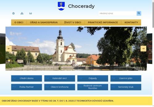 Zobrazit webové stránky Obecní úřad Chocerady