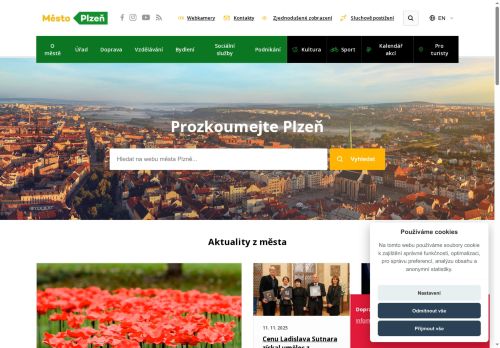 Webové stránky Městský ústav sociálních služeb města Plzně, příspěvková organizace, Plzeň