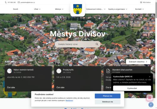 Zobrazit webové stránky Úřad městyse Divišov