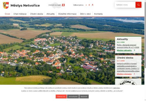 Zobrazit webové stránky Úřad městyse Netvořice