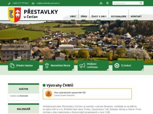 Obecní úřad Přestavlky u Čerčan