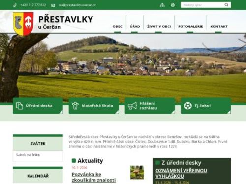 Obecní úřad Přestavlky u Čerčan
