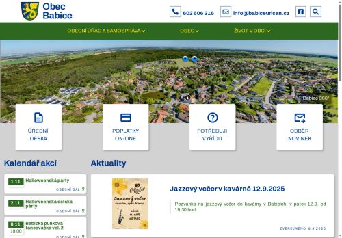 Zobrazit webové stránky Obecní úřad Babice
