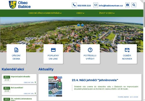 Zobrazit webové stránky Obecní úřad Babice