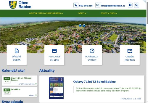 Zobrazit webové stránky Obecní úřad Babice