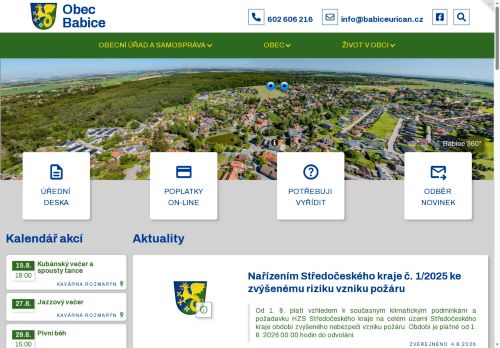 Zobrazit webové stránky Obecní úřad Babice