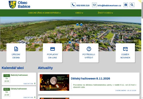 Zobrazit webové stránky Obecní úřad Babice