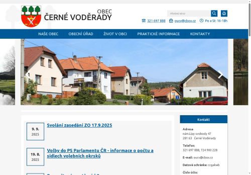 Zobrazit webové stránky Obecní úřad Černé Voděrady