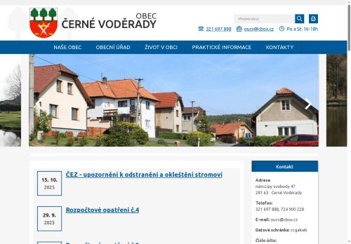 Zobrazit webové stránky Obecní úřad Černé Voděrady