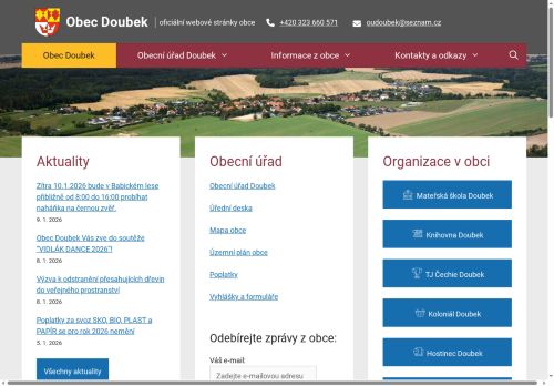 Zobrazit webové stránky Obecní úřad Doubek