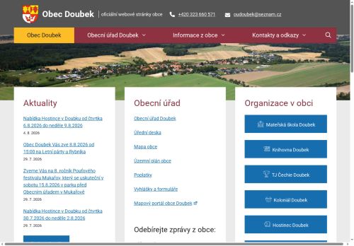 Zobrazit webové stránky Obecní úřad Doubek