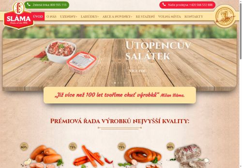 Uzenářství a lahůdky Sláma s.r.o. nabízí práci na pozici dělník ve výrobě lahůdek (m/ž) v obci Velká Bíteš