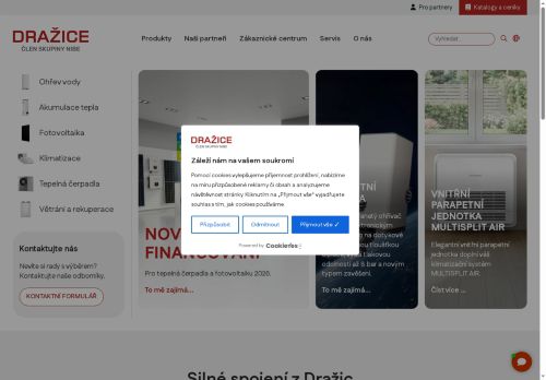 Webové stránky Družstevní závody Dražice - strojírna s.r.o., Benátky nad Jizerou