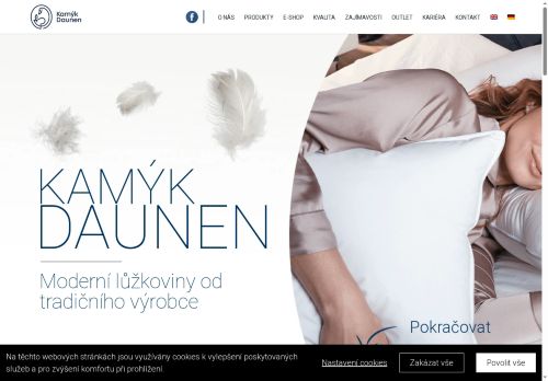 Kamýk Daunen s.r.o. nabízí práci na pozici Obsluha strojů na balení, plnění a etiketování v obci Kamýk nad Vltavou