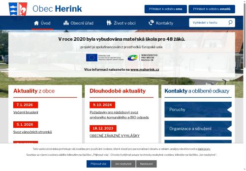 Zobrazit webové stránky Obecní úřad Herink