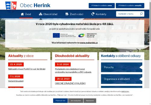 Zobrazit webové stránky Obecní úřad Herink