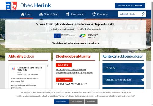 Zobrazit webové stránky Obecní úřad Herink