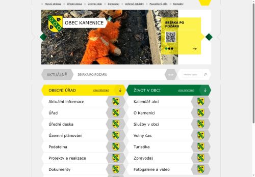 Zobrazit webové stránky Obecní úřad Kamenice