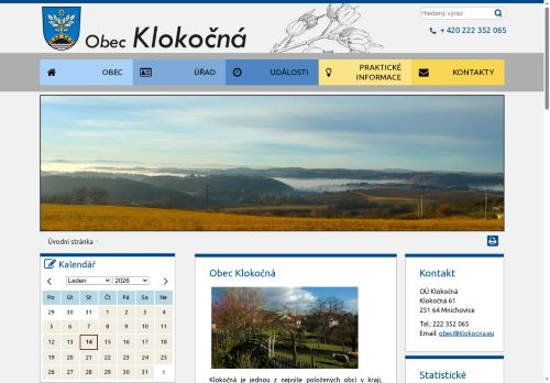 Zobrazit webové stránky Obecní úřad Klokočná