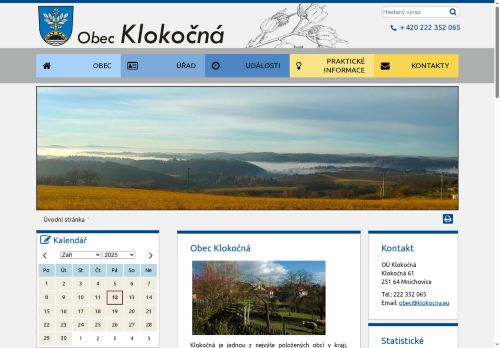 Zobrazit webové stránky Obecní úřad Klokočná