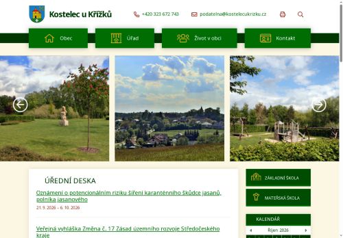 Zobrazit webové stránky Obecní úřad Kostelec u Křížků