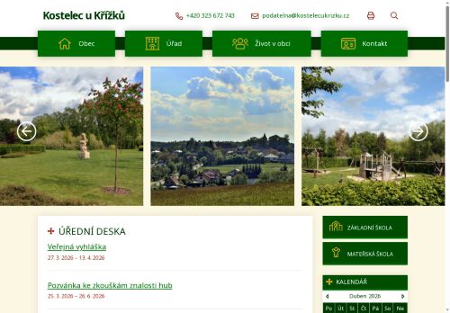 Zobrazit webové stránky Obecní úřad Kostelec u Křížků