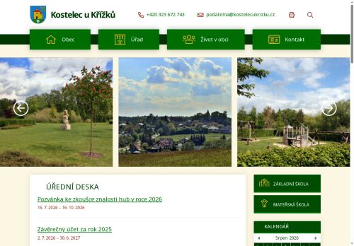 Zobrazit webové stránky Obecní úřad Kostelec u Křížků