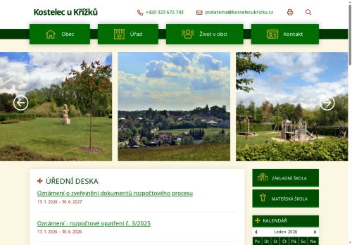 Zobrazit webové stránky Obecní úřad Kostelec u Křížků