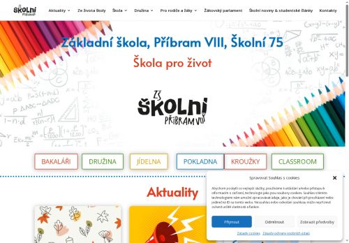 Základní škola, Příbram VIII, Školní 75 nabízí práci na pozici Školní recepční - vrátná/ý v obci Příbram