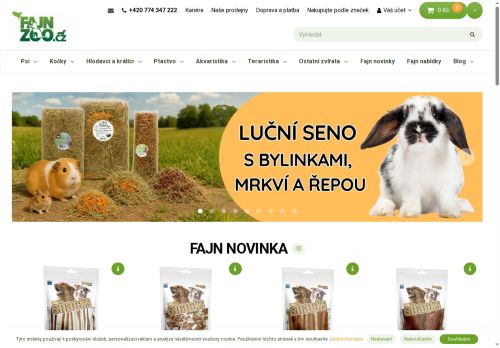 Webové stránky ZOO MIX PRAHA s.r.o., Poděbrady