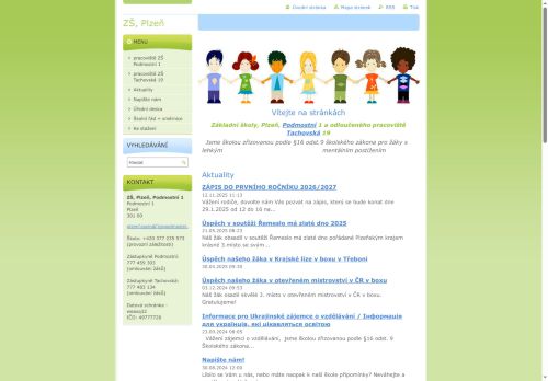 Webové stránky Základní škola, Plzeň, Podmostní 1, Plzeň