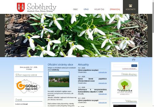 Zobrazit webové stránky Obecní úřad Soběhrdy