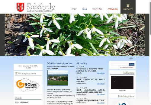 Zobrazit webové stránky Obecní úřad Soběhrdy