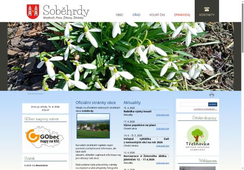 Zobrazit webové stránky Obecní úřad Soběhrdy