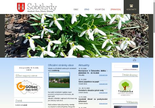 Zobrazit webové stránky Obecní úřad Soběhrdy