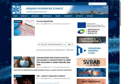 Webové stránky Krajská hygienická stanice Plzeňského kraje se sídlem v Plzni, Plzeň