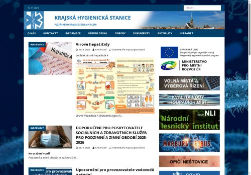 Webové stránky Krajská hygienická stanice Plzeňského kraje se sídlem v Plzni, Plzeň