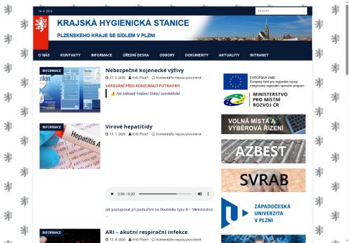 Krajská hygienická stanice Plzeňského kraje se sídlem v Plzni nabízí práci na pozici Pracovník úklidu v obci Plzeň