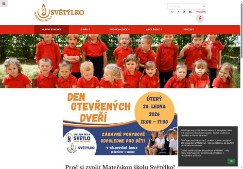 Zobrazit webové stránky Mateřská škola Světýlko - Třebíč