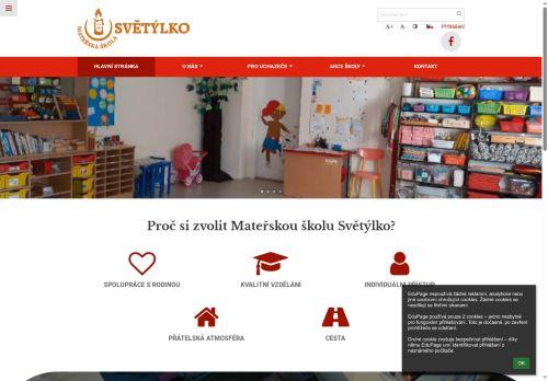 Zobrazit webové stránky Mateřská škola Světýlko - Třebíč