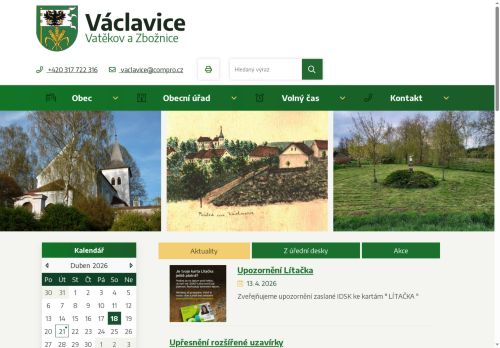 Zobrazit webové stránky Obecní úřad Václavice