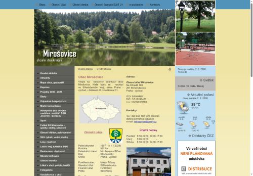 Zobrazit webové stránky Obecní úřad Mirošovice