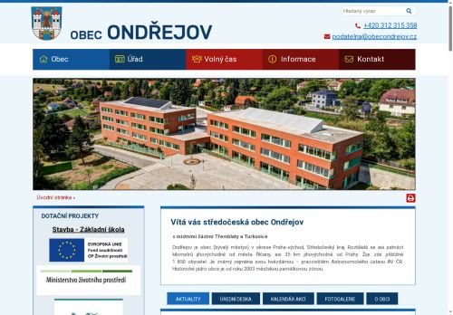 Zobrazit webové stránky Obecní úřad Ondřejov