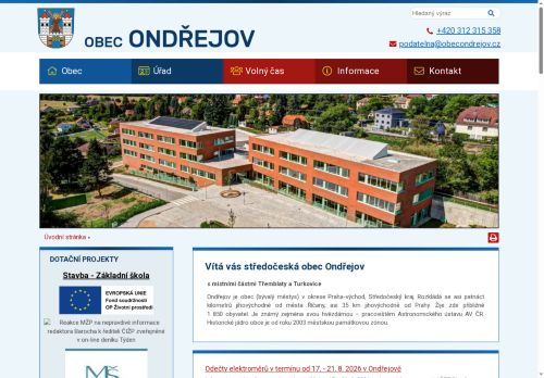 Zobrazit webové stránky Obecní úřad Ondřejov